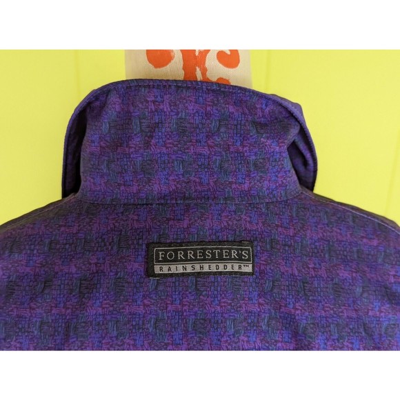 VTG 90's Forrester's OR USA Men's M Gore Tex Windbreaker Jacket Purple Lined - Picture 6 of 12